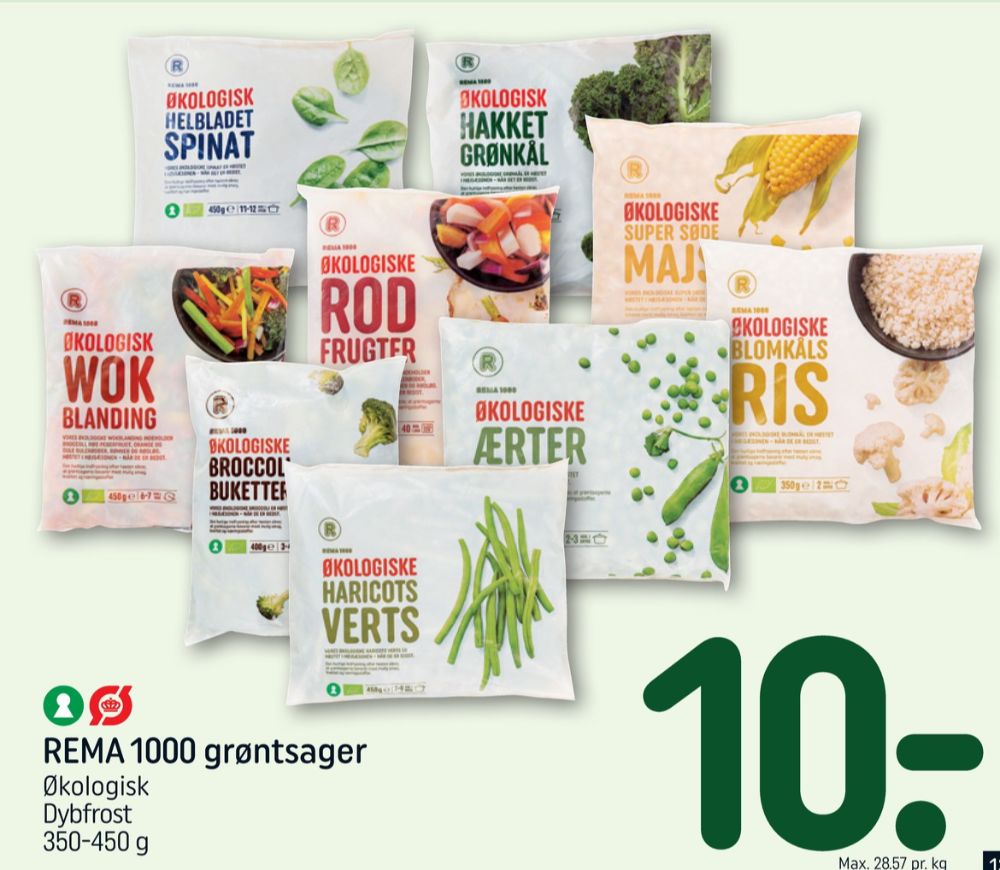 Rema 1000, Helbladet Spinat