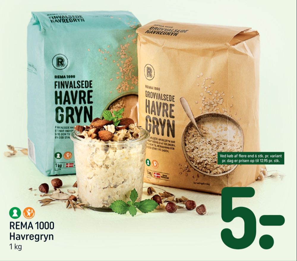 Rema 1000, Grovvalsede Havregryn