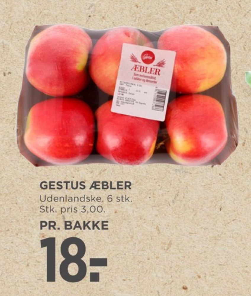Gestus, Æbler