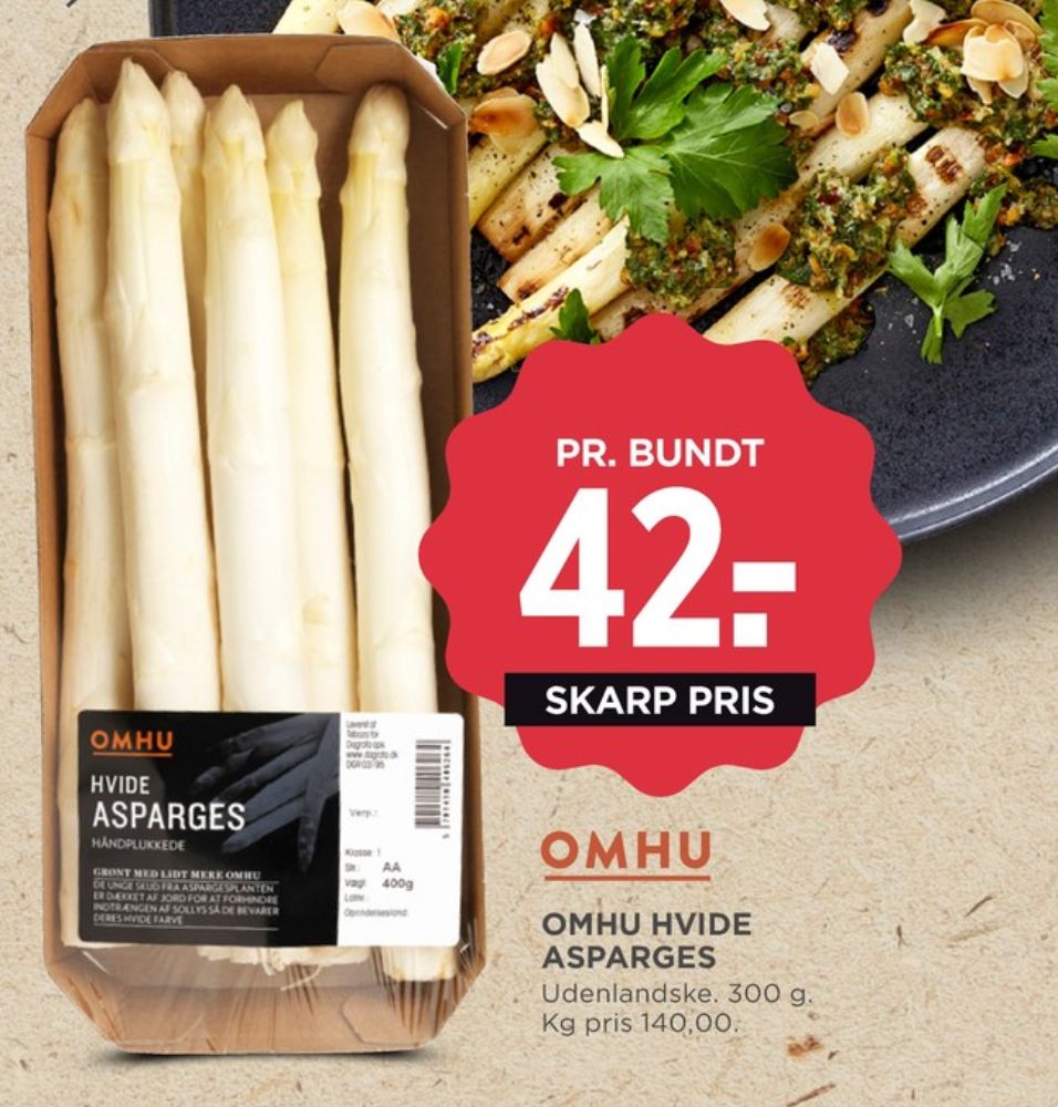 OMHU, Hvide Asparges