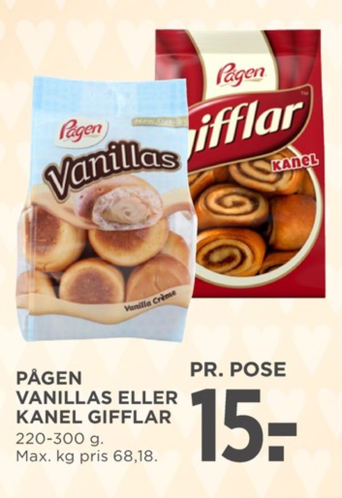 Pågen, Gifflar kanel