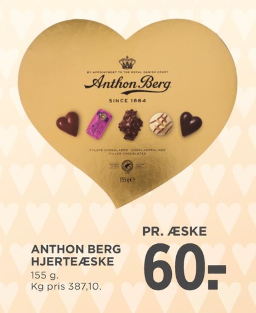 Anthon Berg Hjerteæske, Dessertchokolade