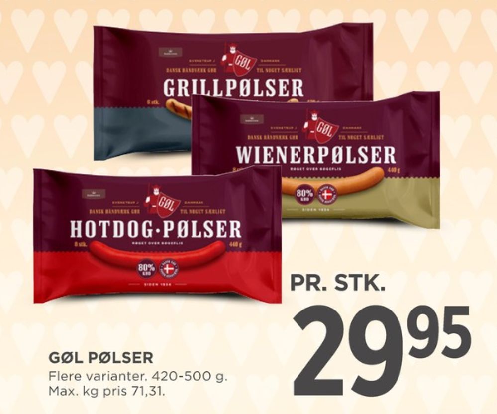 Gøl, Grillpølser