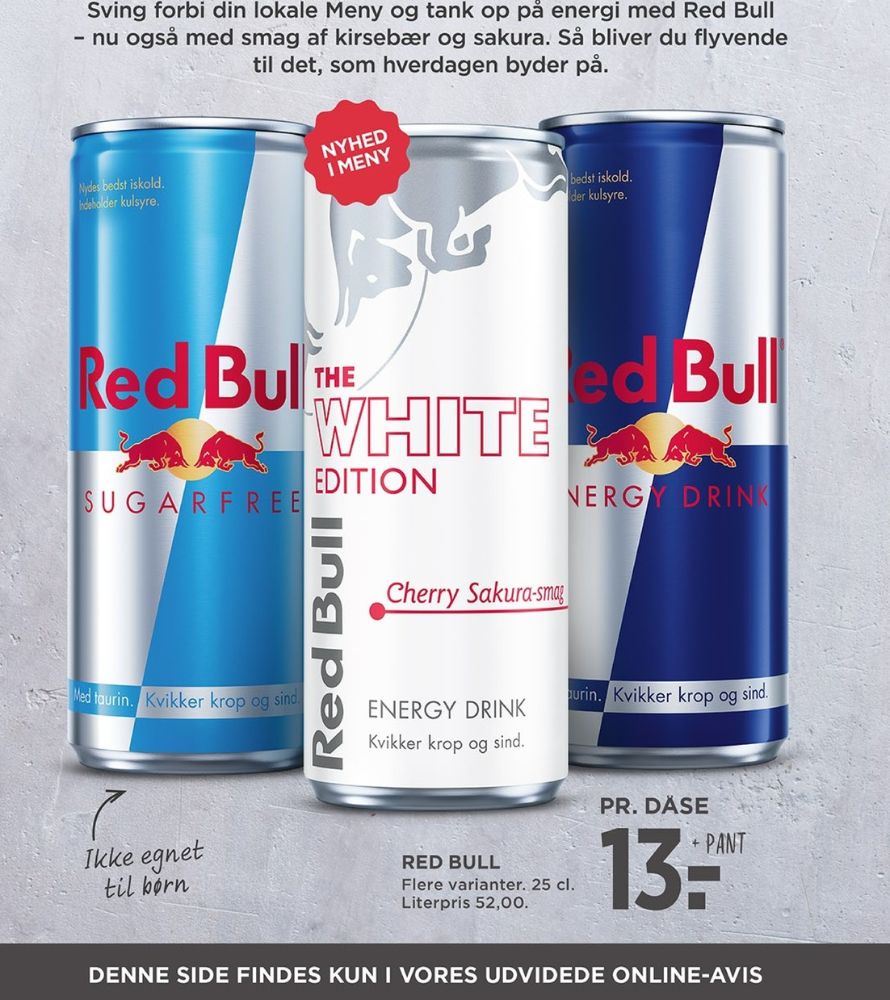Red Bull Sugarfree, Energidrik