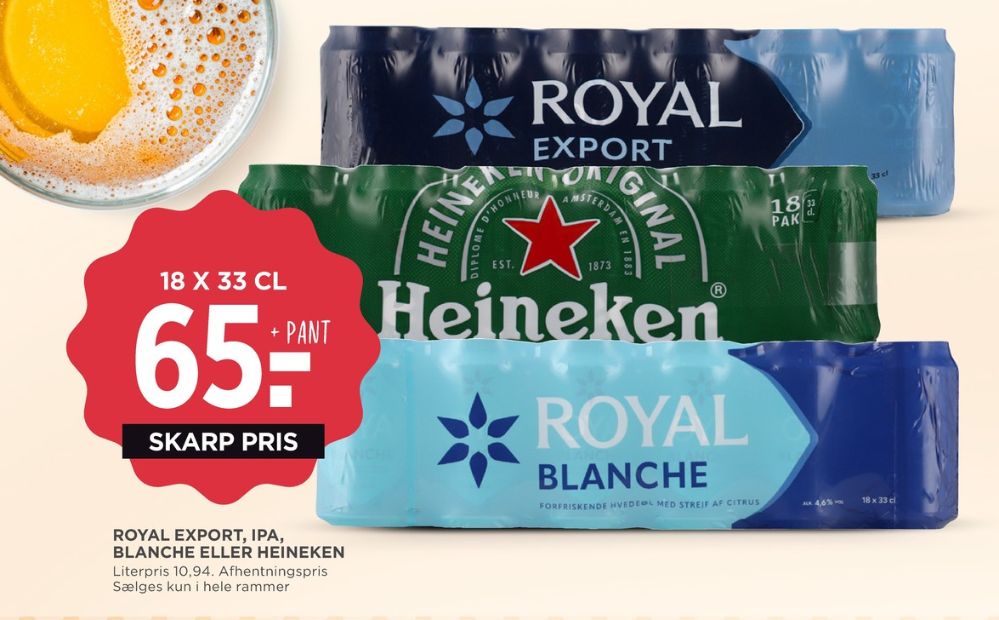 Royal Export, Øl 18 pk.