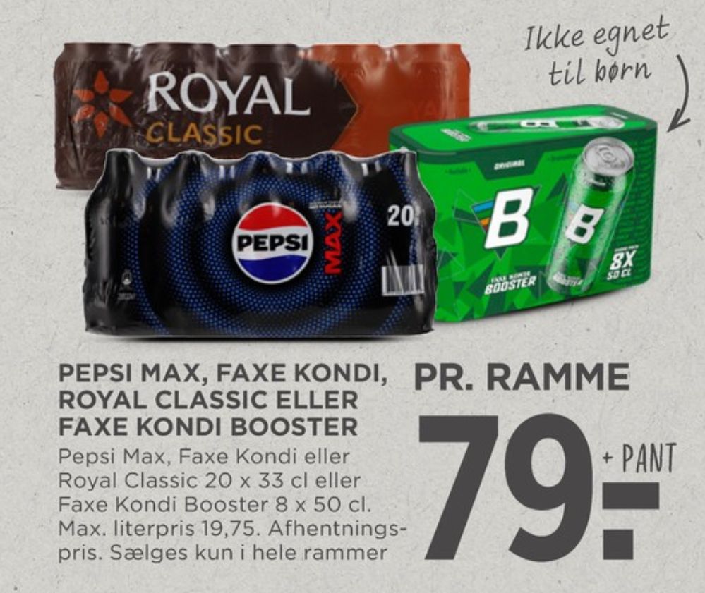 Faxe Kondi Booster Original, Energidrik 8 pk.