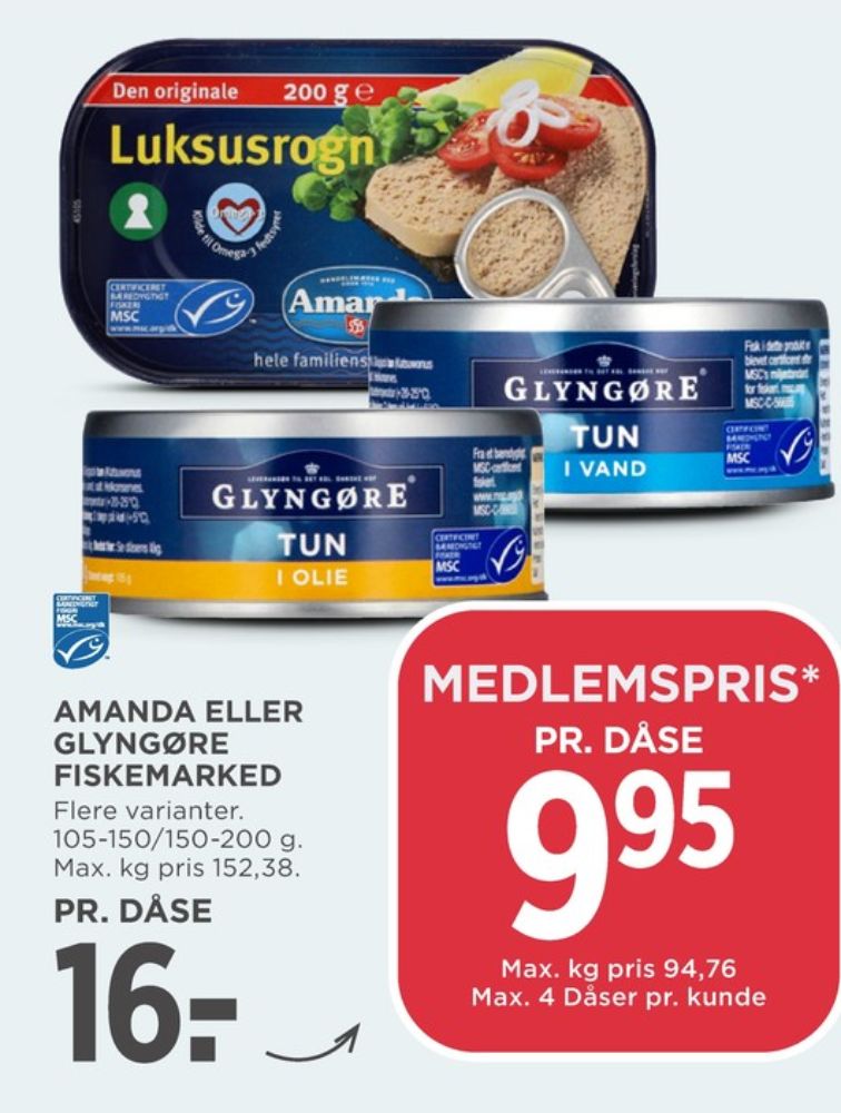 Amanda Seafood, Luksusrogn