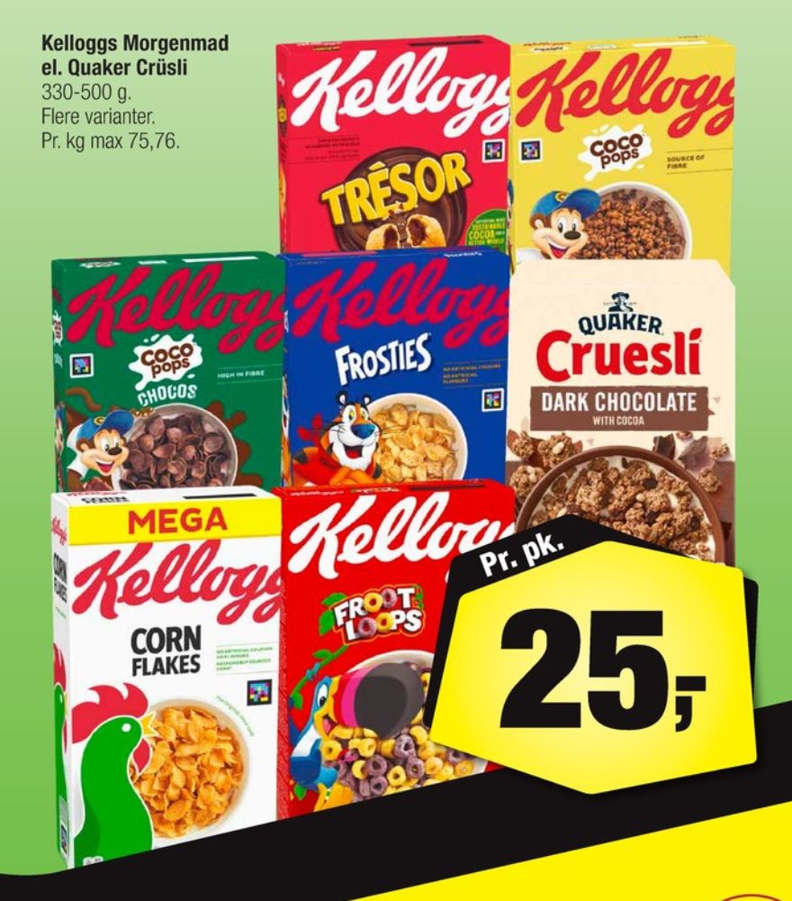 Kelloggs Coco Pops Chocos, Morgenmadsprodukt