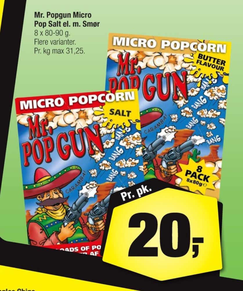 Mr Popgun, Popcorn