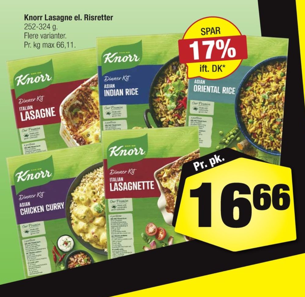 Knorr Dinner Kitt, Italian Lasagnette
