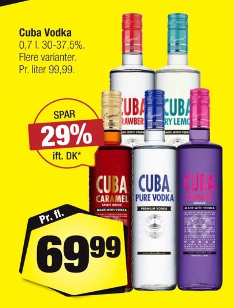 Cuba Pure Vodka, Vodka