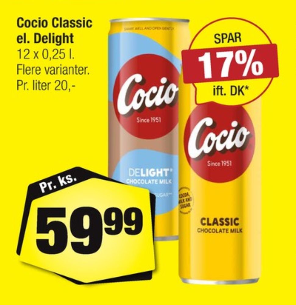 Cocio, Chokolademælk Delight 12 pk.