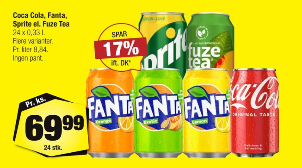 Fanta Exotic, Appelsinsodavand 24 pk.