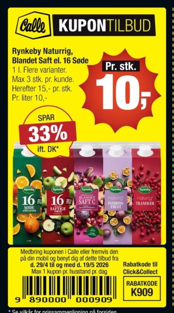 Rynkeby, 16 Søde Appelsiner