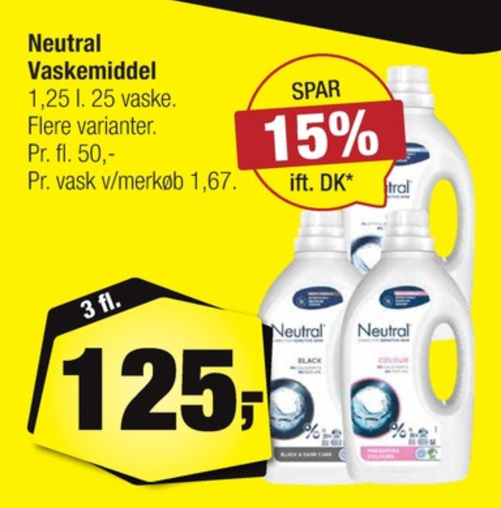 Neutral, Vaskemiddel-flydende