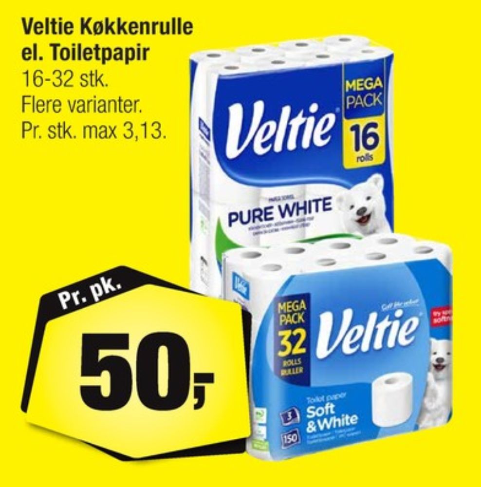 Veltie, Køkkenrulle