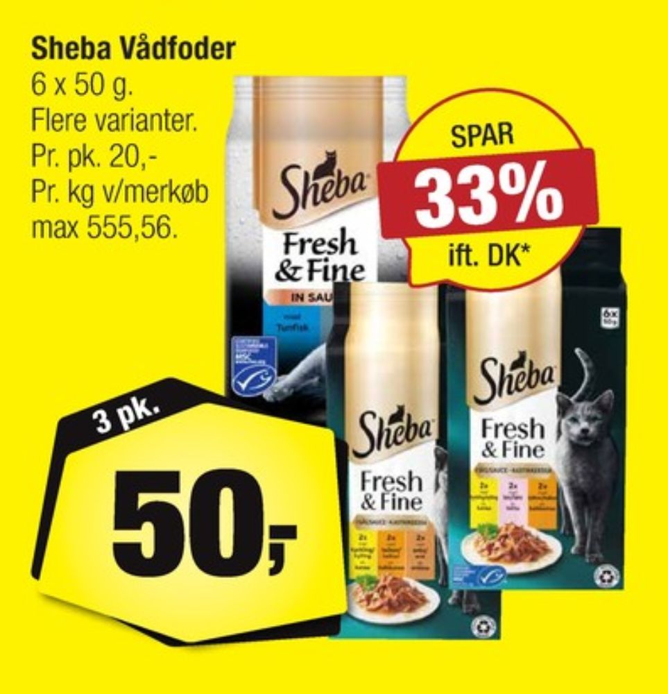 Sheba, Kattefoder