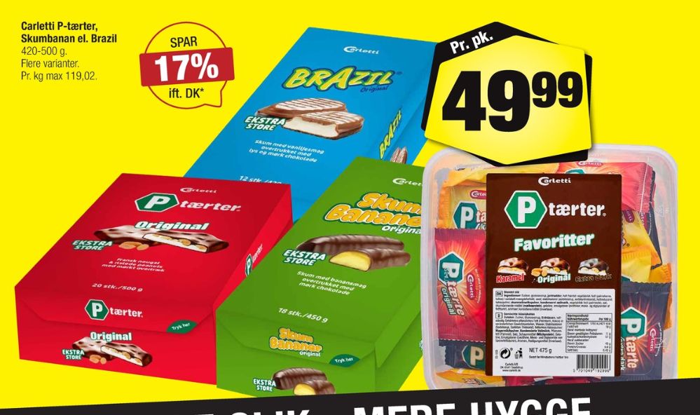 Carletti, P-tærter Original