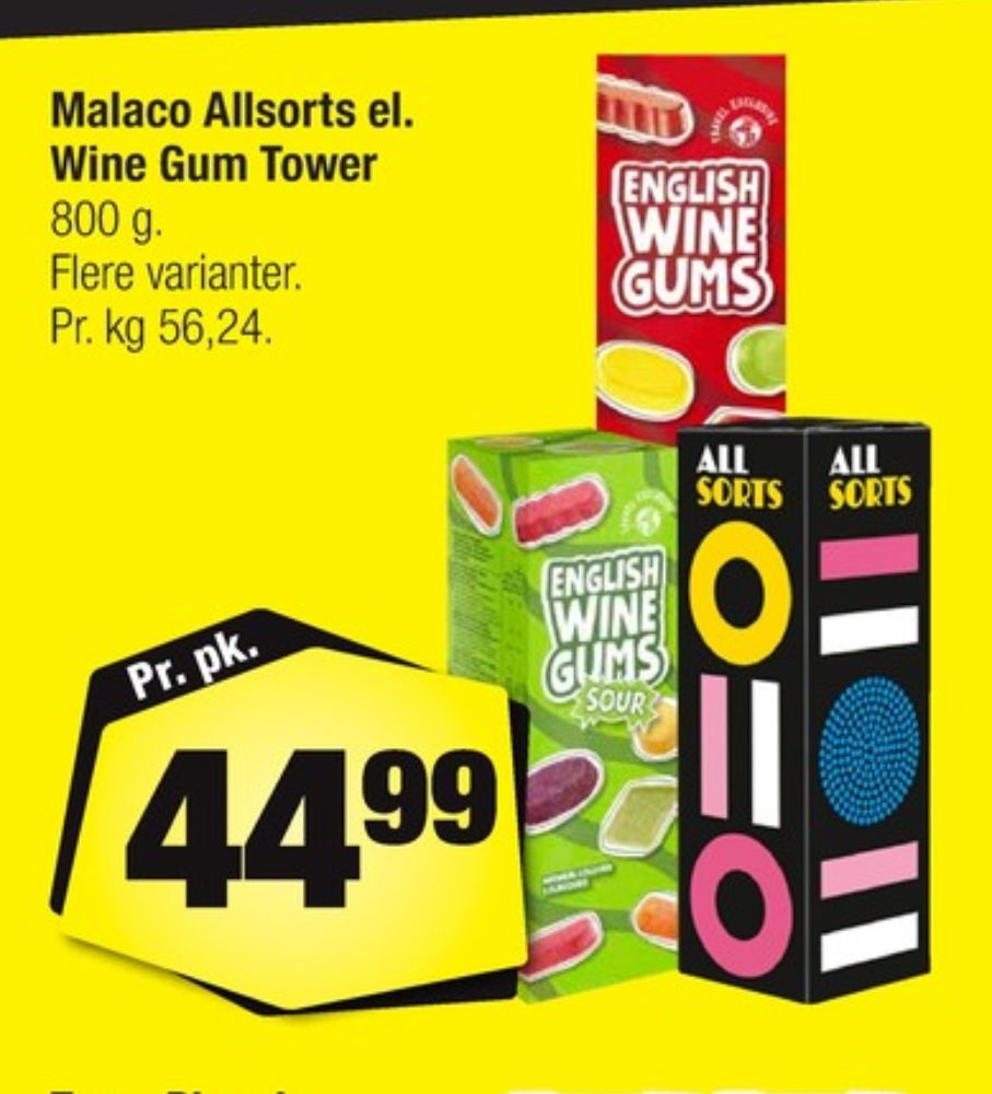 Malaco All Sorts, Slik
