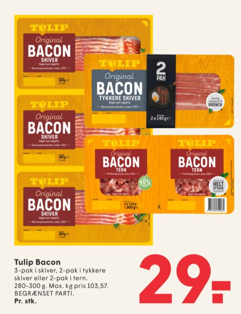 Tulip, Bacontern