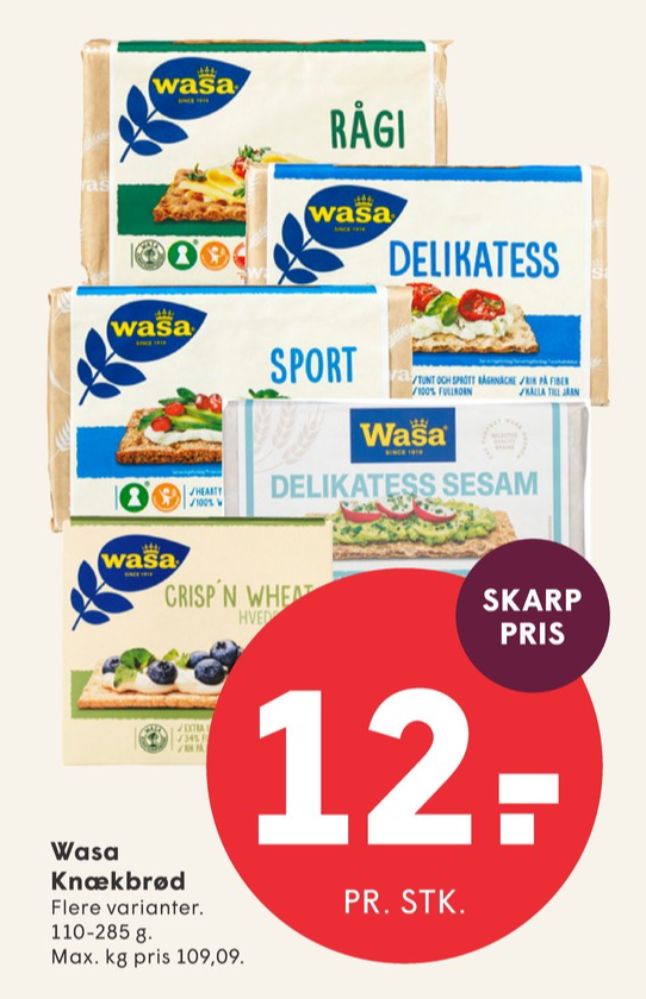 Wasa, Delikatesse Sesam knækbrød