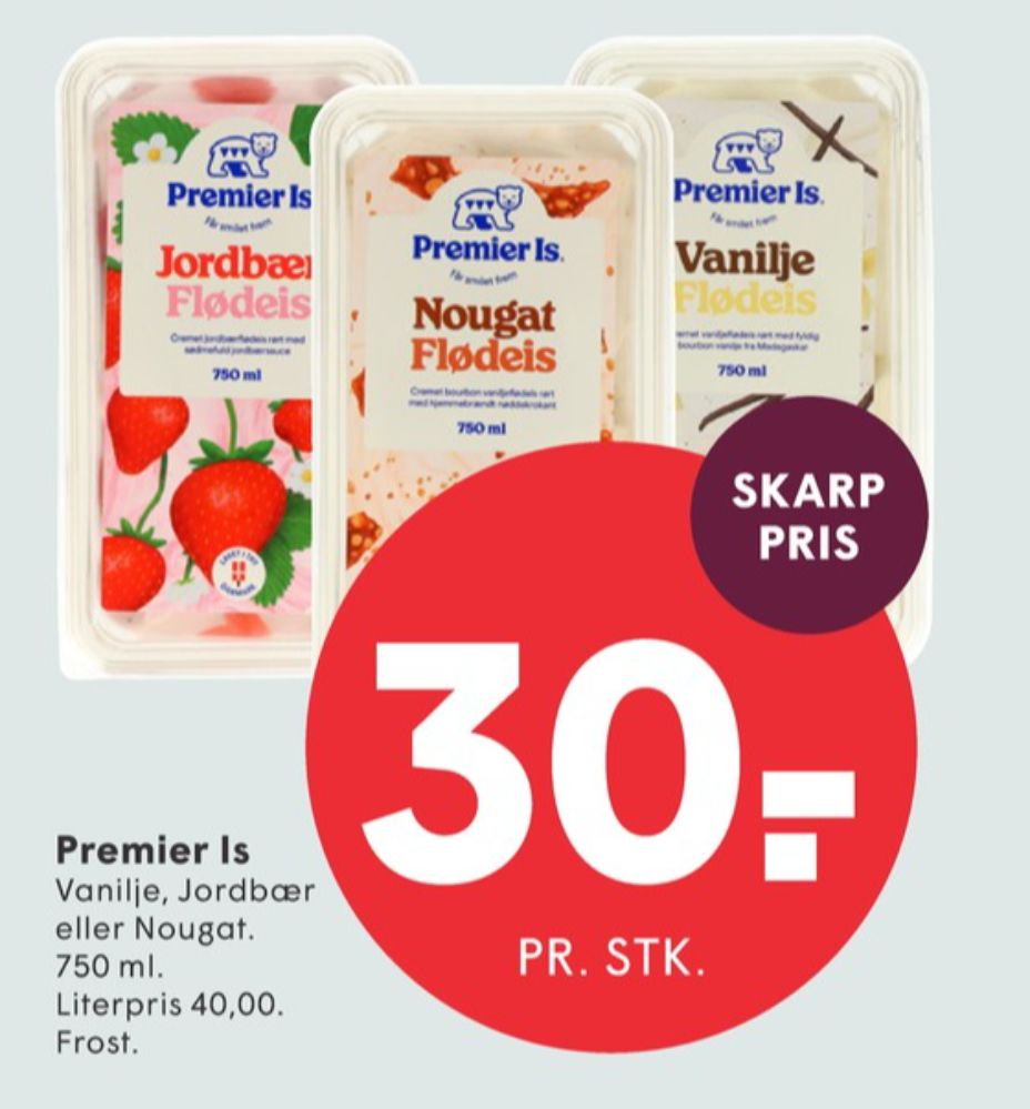 Premier, Nougat Flødeis