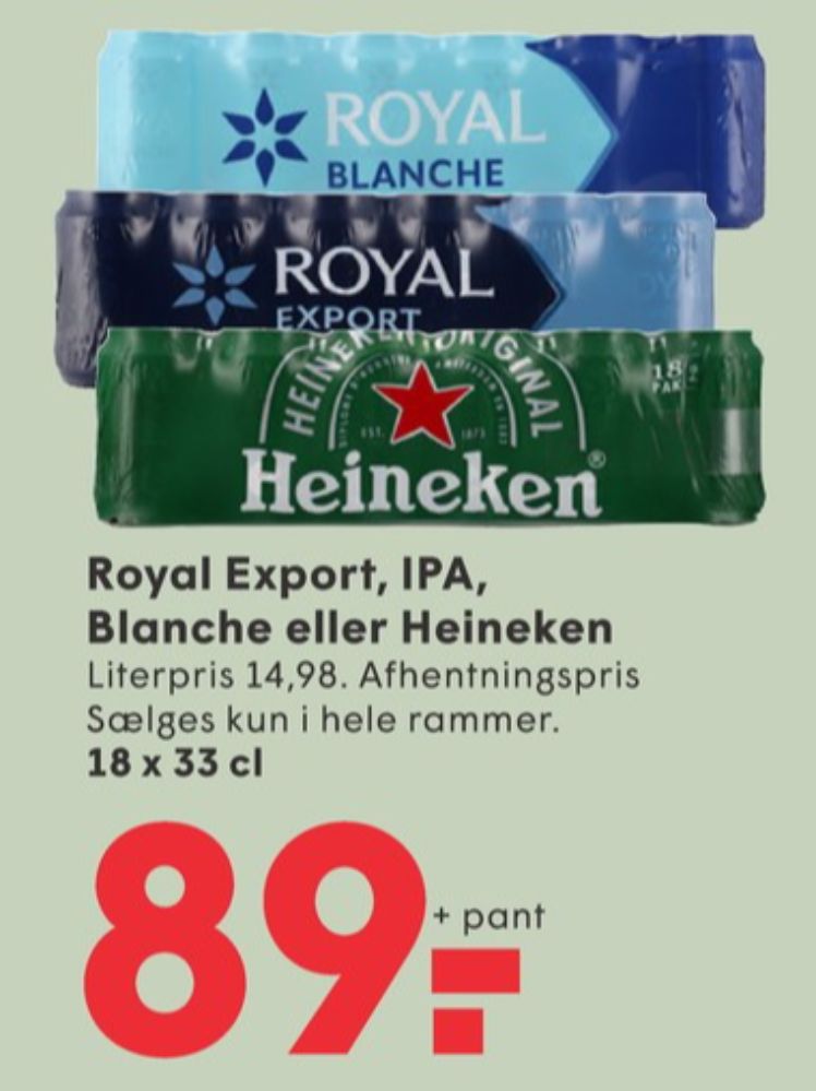 Royal Export, Øl 18 pk.