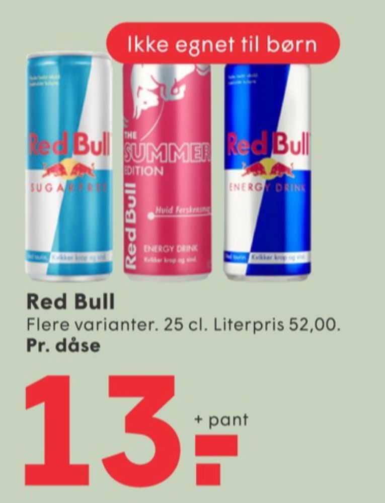 Red Bull Zero, Energidrik