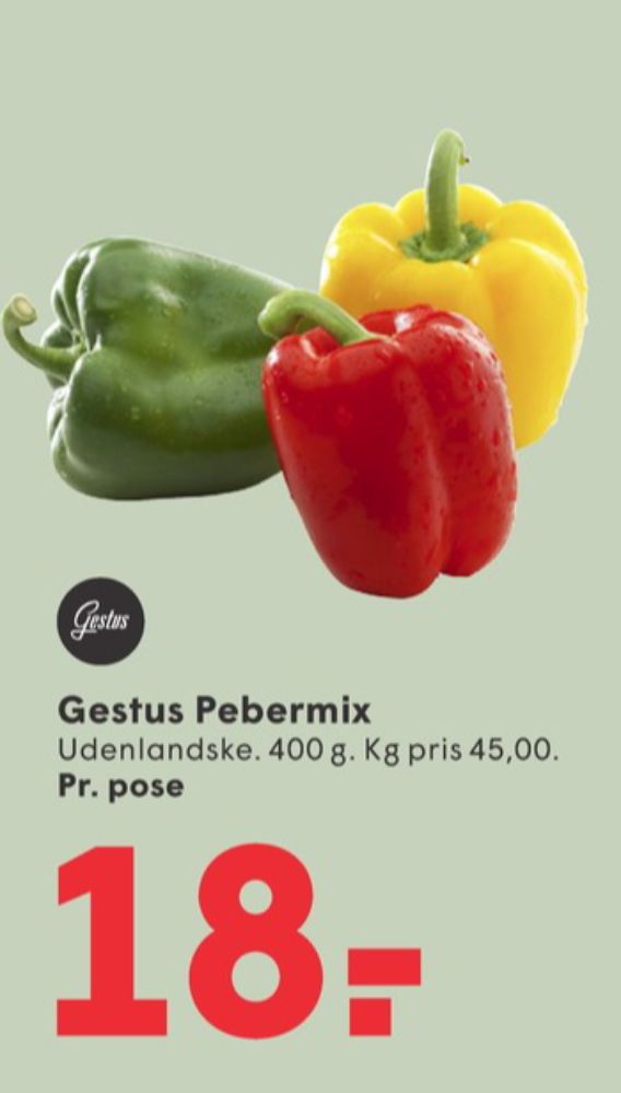 Gestus, Peberfrugt