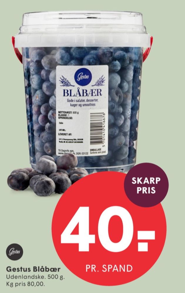 Gestus, Blåbær