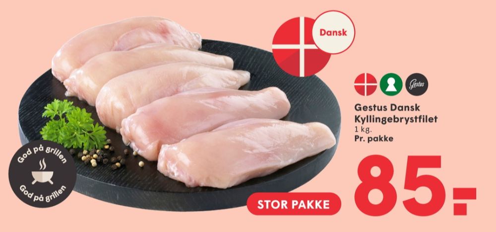 Gestus, Kyllingebrystfilet