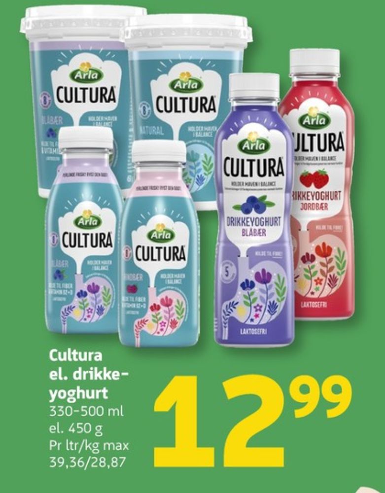 Cultura, Drikkeyoghurt Jordbær