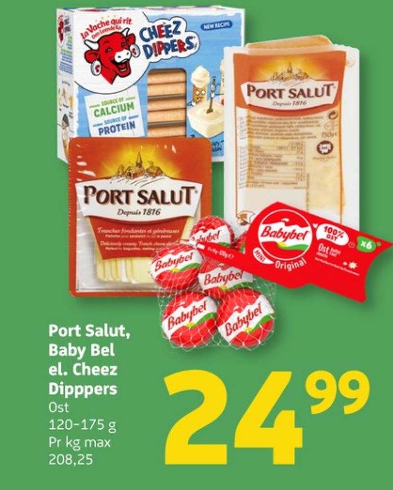 Den Leende Ko Cheez Dippers, Ostesnacks