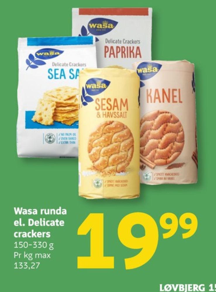 Wasa, Kanel knækbrød