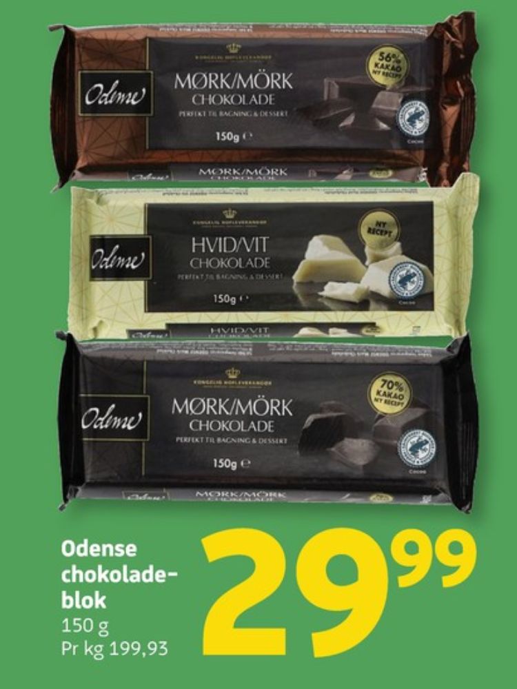 Odense, Mørk Chokoladeblok 70%