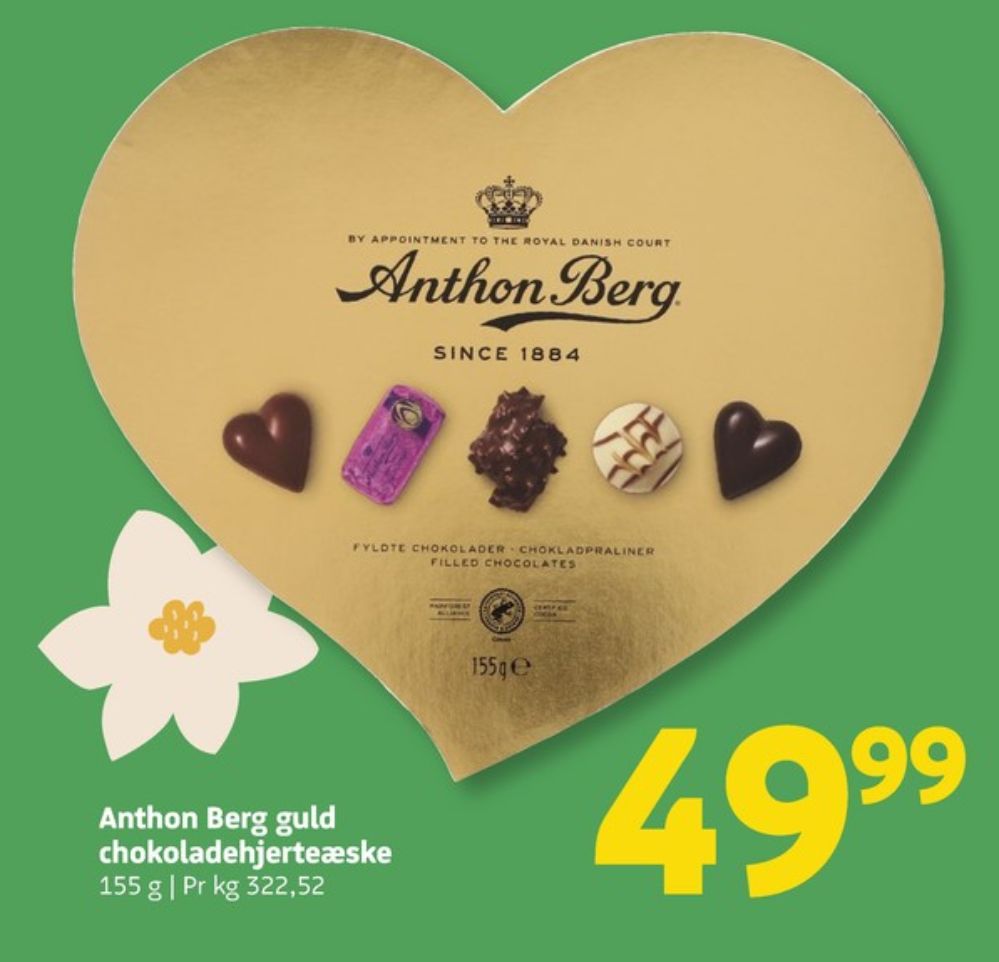 Anthon Berg Hjerteæske, Dessertchokolade