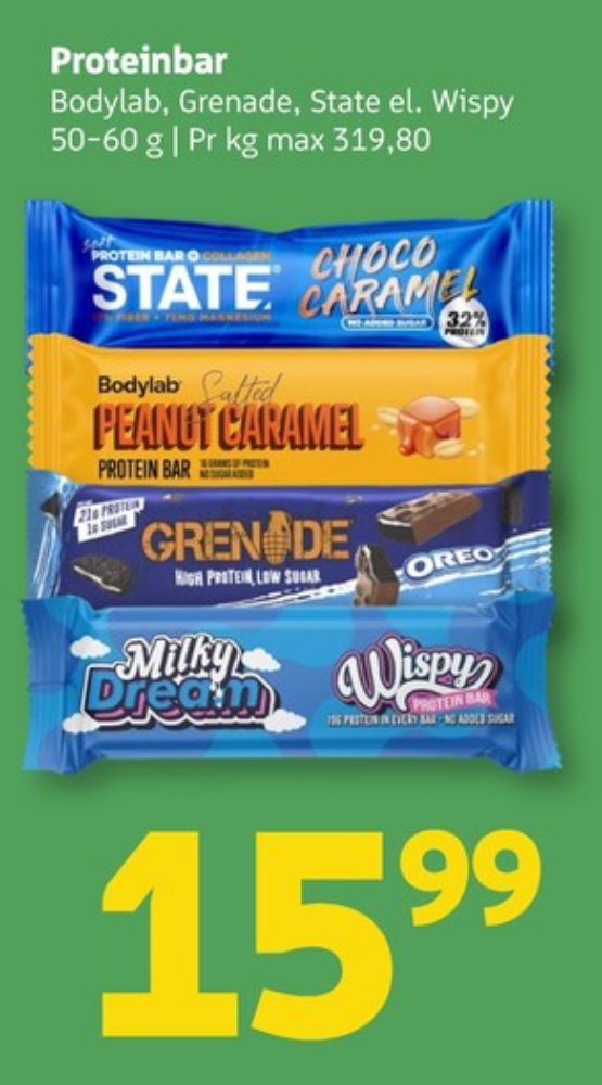 Bodylab, Salted Peanut Caramel Proteinbar