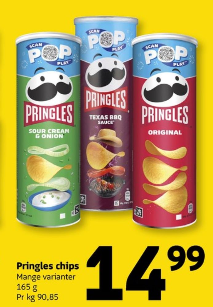 Pringles, Sour Cream & Onion Chips