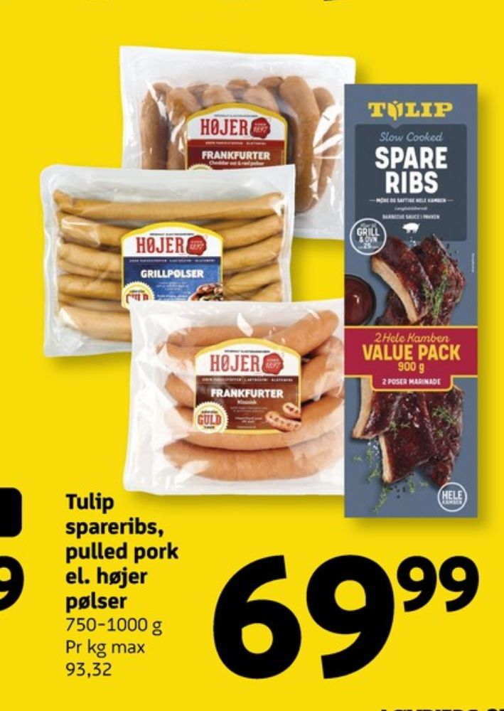 Tulip, Spareribs