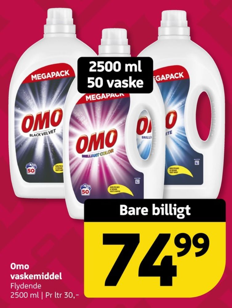 Omo, Vaskemiddel-flydende