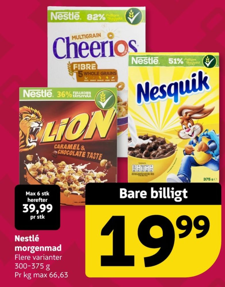 Nestlé Cheerios, Morgenmadsprodukt Cheerios Multigrain