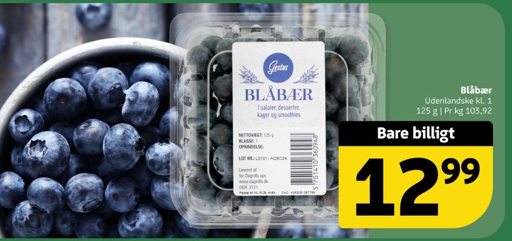 Gestus, Blåbær