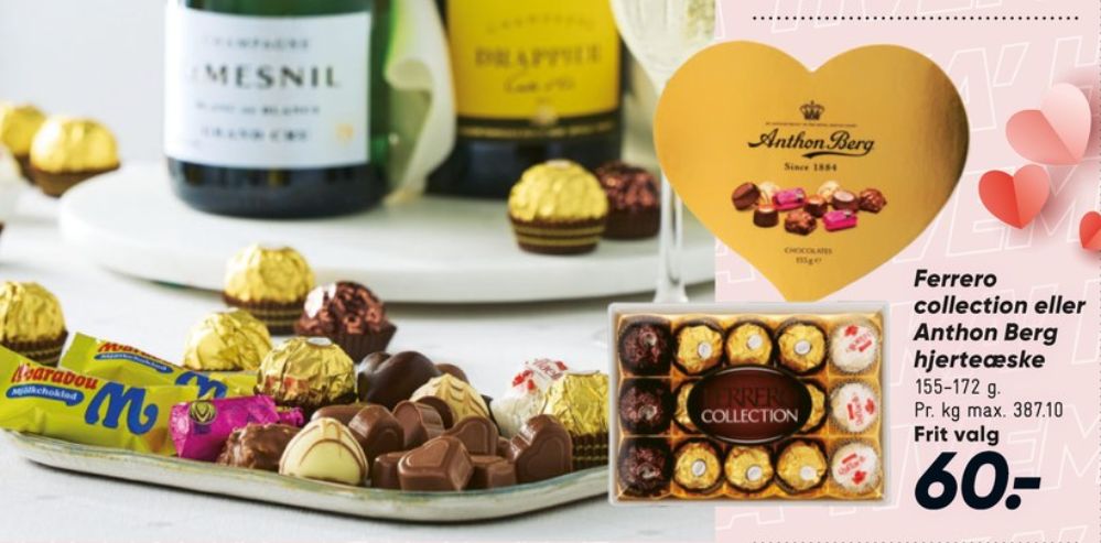 Anthon Berg Hjerteæske, Dessertchokolade