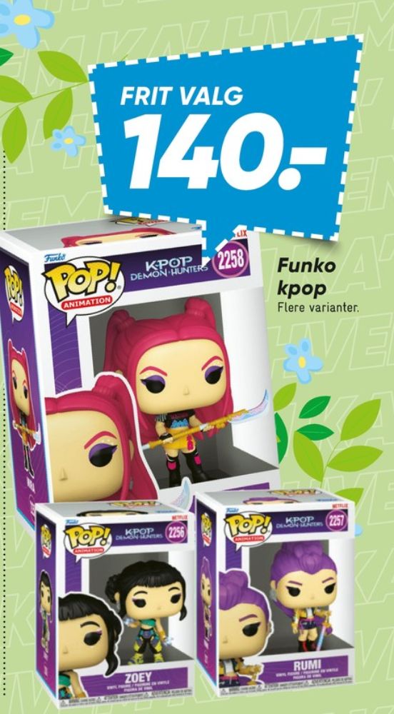 Funko Pop, Figurer