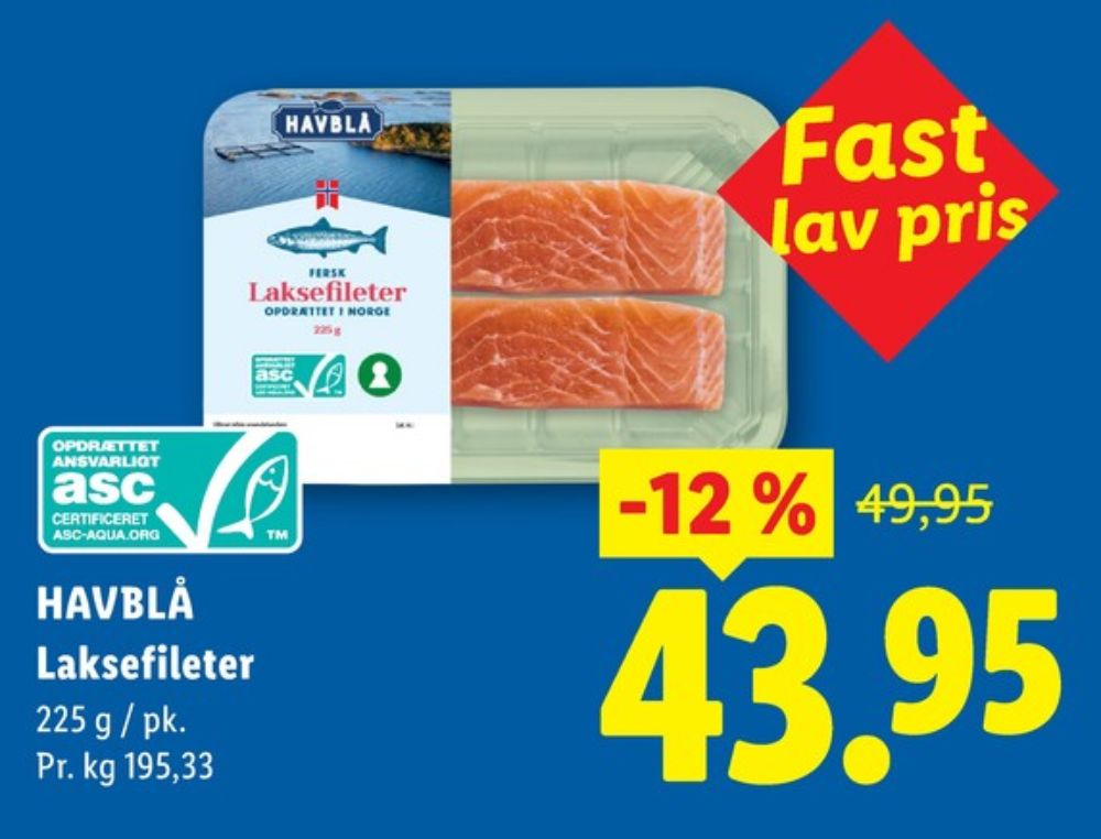 Havblå, Laksefilet