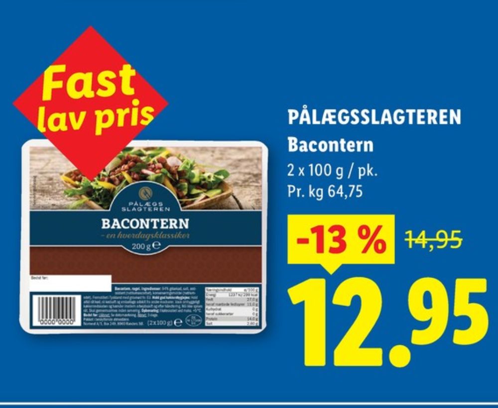 Pålægsslagteren, Bacontern