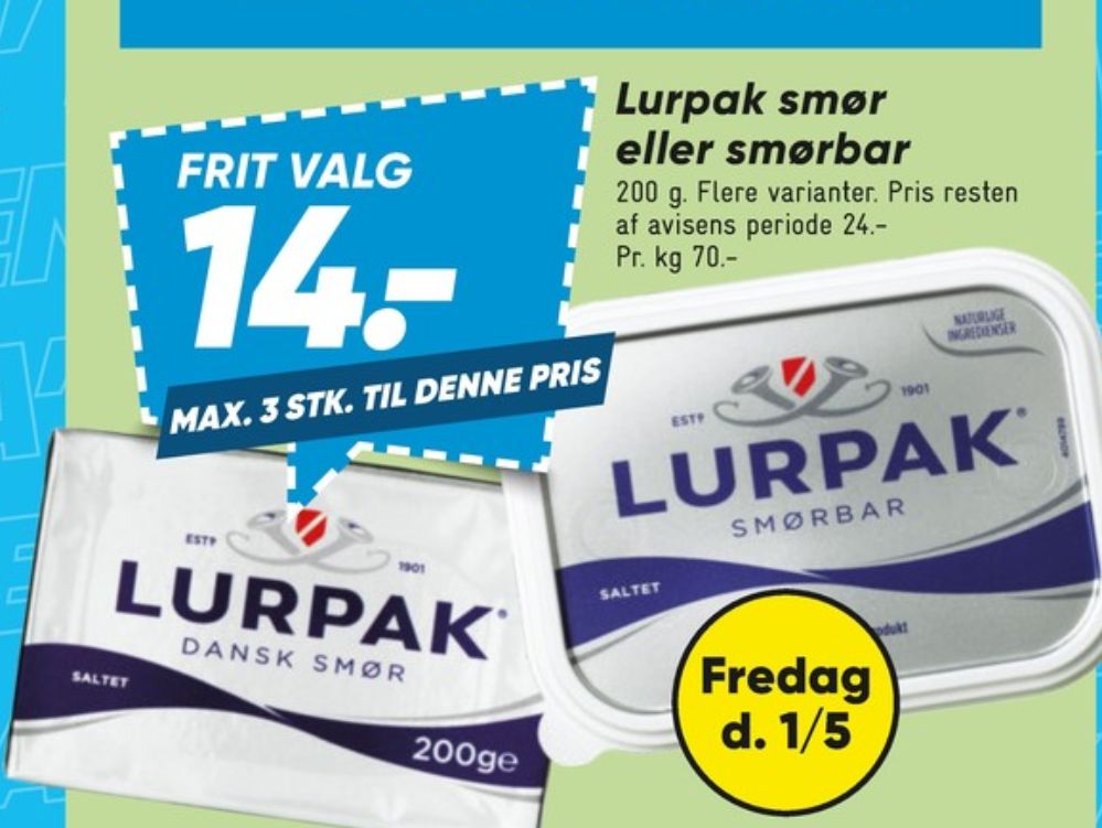 Lurpak, Smør