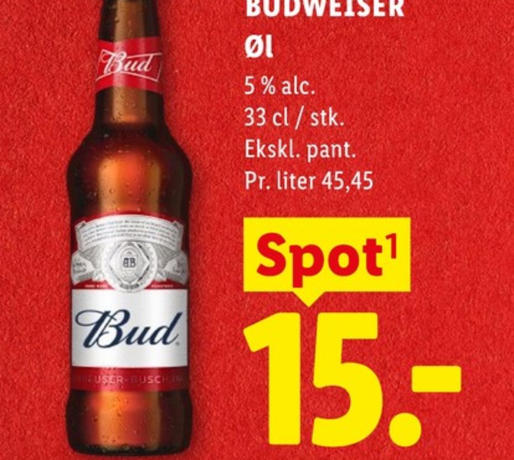 Budweiser, Øl