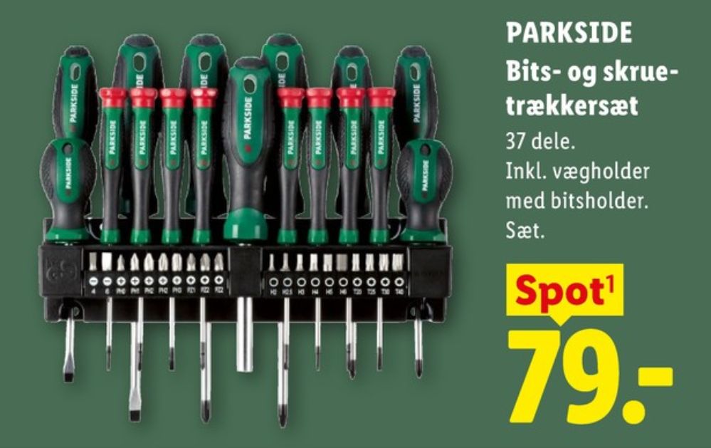 Parkside, Bits- og skruetrækkersæt