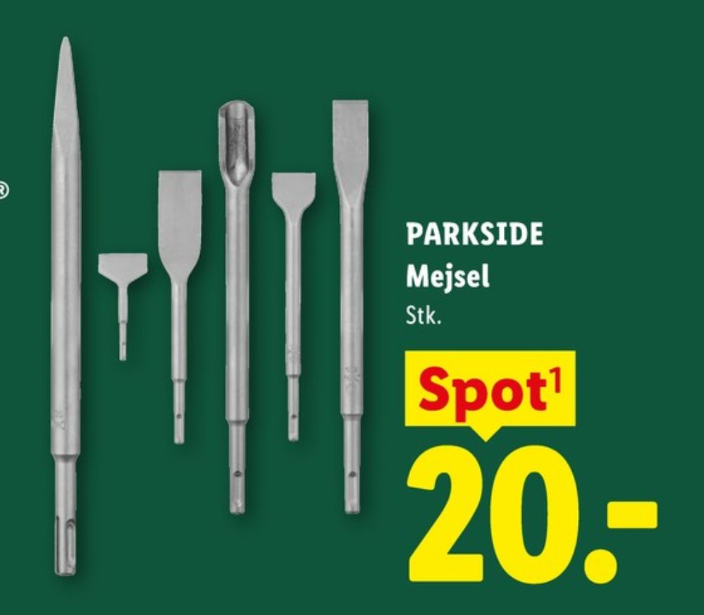Parkside, Mejselsæt